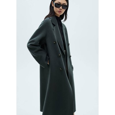 Manteau laine fait main oversize MANGO