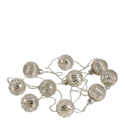 Guirlande lumineuse LED boules argentées MATHILDE M