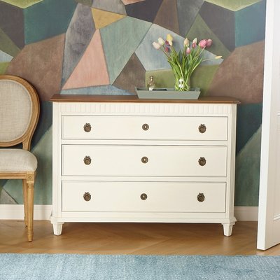 Commode 3 tiroirs plateau en chêne HORACE ROBIN DES BOIS