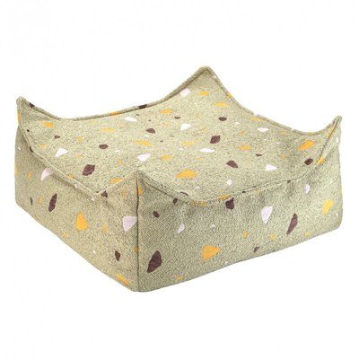 Pouf enfant carré terrazzo OTTOTER WIGIWAMA