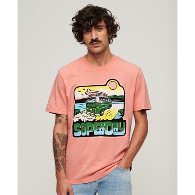 T-shirt ample à motif fluo Travel SUPERDRY
