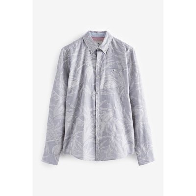 Chemise à fleurs et manches roulées NEXT