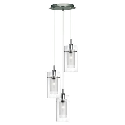 Echo 3 Light Multi-Drop Pendant Ceiling Light SO'HOME