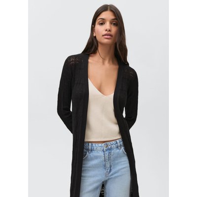 Cardigan long maille ajourée MANGO TEEN
