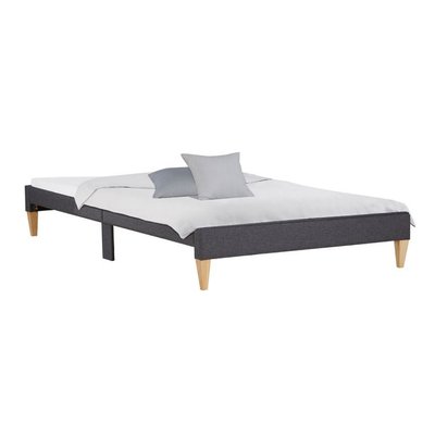 Lit capitonné avec matelas sommier  90x200 HOMESTYLE4U