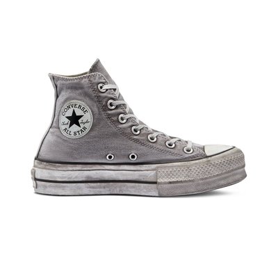 Converse haute plateforme grise La Redoute