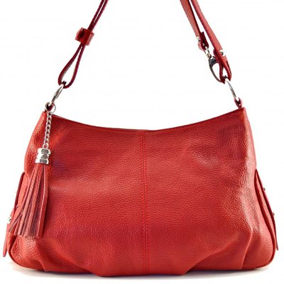 Sac à main en cuir italien avec pompon LOBE OH MY BAG