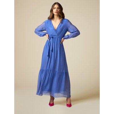 Long silk blend dress OLTRE