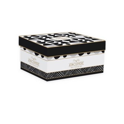 Coffret Théière En Porcelaine Blanc/noir 60cl + 2 Gobelets EASY LIFE