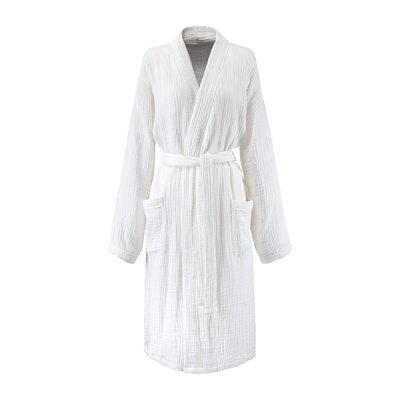Peignoir long en gaze de coton,EGEE OLIVIER DESFORGES