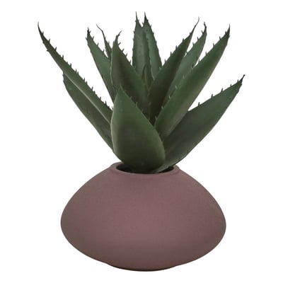Plante artificielle avec vase Nyer ATMOSPHERA