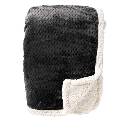Plaid Cody - Noir, 150x200 cm DUTCH DECOR