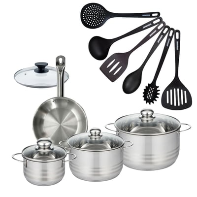 Batterie de cuisine 1 poêle 20cm + 3 faitouts 16/20/24cm ETERNA FACKELMANN