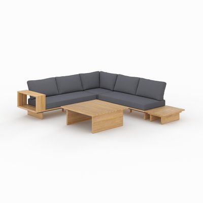 Salon de jardin 4 personnes en bois d'acacia - SEYA RENDEZ-VOUS DÉCO