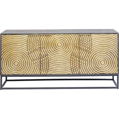 Buffet en acacia sculpté, CIRCULO KARE DESIGN