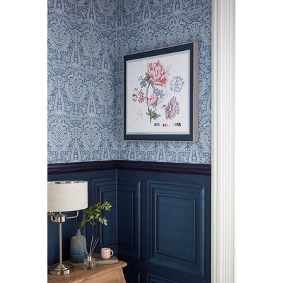 Toile encadrée embellie Fleurs Tapestry LAURA ASHLEY