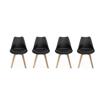 Chaise scandinave bois de hêtre (lot de 4) NILS SWEEEK