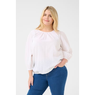 Blouse with long sleeve KAFFE CURVE