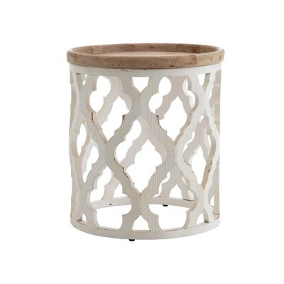Table basse en bois patiné - ROUNDY MATHI DESIGN