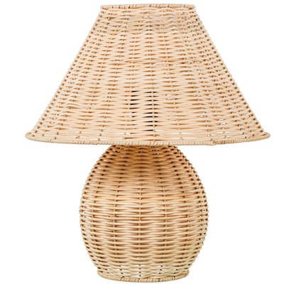 Lampe à poser en rotin tressé 35x35x40cm WADIGA