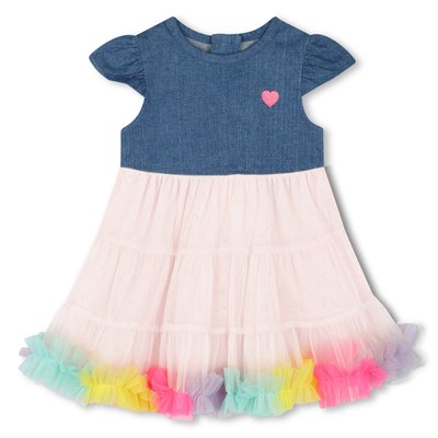 Robe bimatière avec volants BILLIEBLUSH