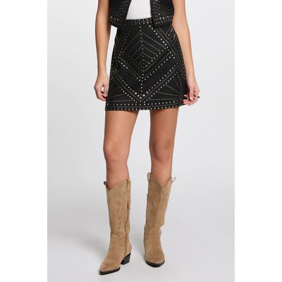 Jupe courte tweed clous MORGAN