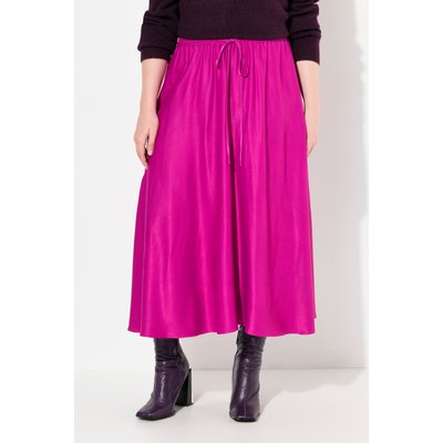 Jupe midi en satin, silhouette en A ULLA POPKEN
