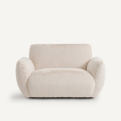 Fauteuil tissu duveteux, Spogano AM.PM