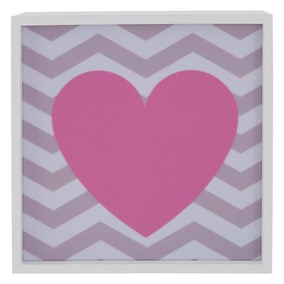 Pink Heart LED Light Box SO'HOME