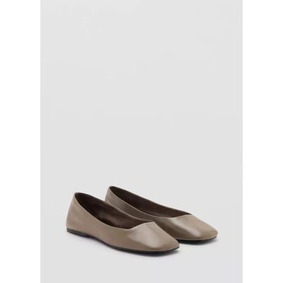 Chaussures plates cuir MANGO