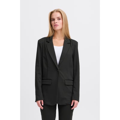 Blazer coupe droite, manches longues, col tailleur ICHI