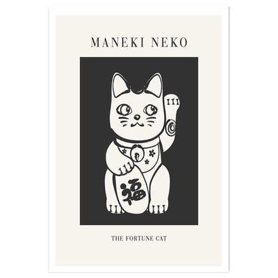 Affiche enfant manekineko HEXOA