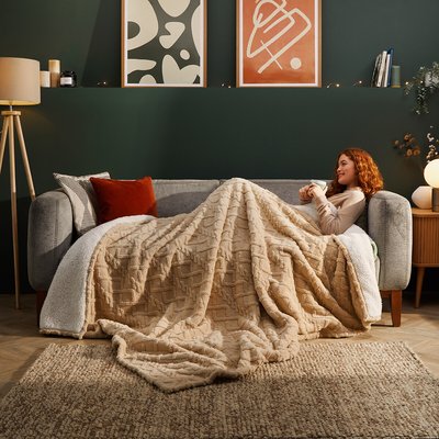 Snugsie Giant Cable Knit Family Blanket SILENTNIGHT