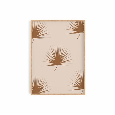 Palmeraie, affiche +  cadre chêne. 50cm x 70cm COTTON BIRD