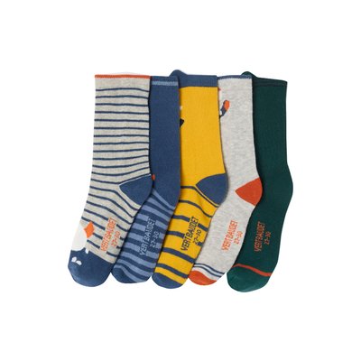 Lot de 5 paires de chaussettes "monstres" VERTBAUDET