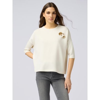 T-shirt en tissu scuba mélangé viscose OLTRE