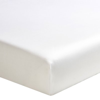 Drap housse uni en satin de coton bio, TEOPHILE ALEXANDRE TURPAULT
