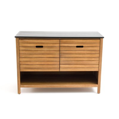 Saturne Acacia Bathroom Vanity Unit, 120cm LA REDOUTE INTERIEURS