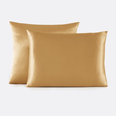 Taie d'oreiller unie en soie, Bijou LA REDOUTE INTERIEURS