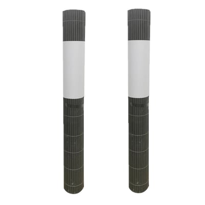 Lot de 2 canisses brise-vue occultantes en PVC TOILINUX