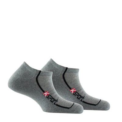 Lot de 2 paires d'invisibles en coton spéciales basket KINDY