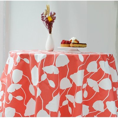 Nappe enduite carrée ou rectangle PAVOTS FLEUR DE SOLEIL