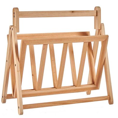 Porte-revues à poser en bois naturel WADIGA