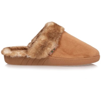 Chaussons Mules en velours, semelle ultra confort ISOTONER