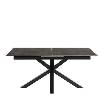 Table à manger extensible 6 à 8 places en céramique et métal 168- EUREMA DRAWER