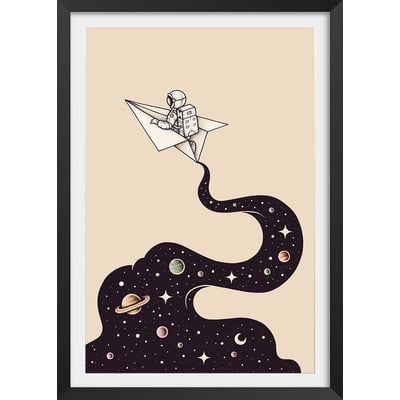 Affiche enfant envol cosmique HEXOA