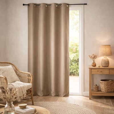 Rideau d'Ameublement en Bachette unie HOME MAISON