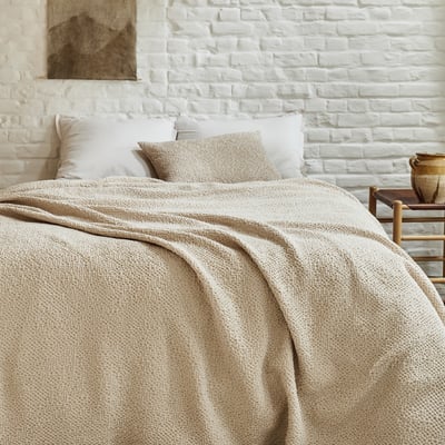 Housse de coussin unie en coton, SONGE ESSIX