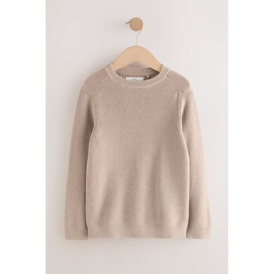 Pull ras du cou junior en maille de coton NEXT