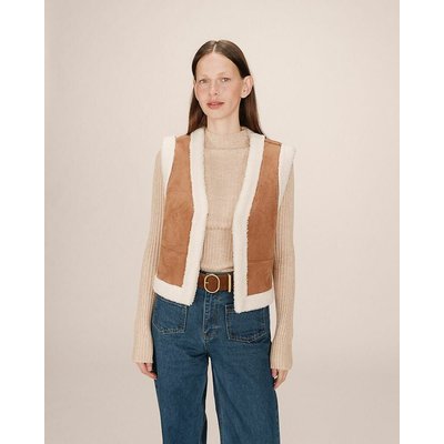 Veste sans manches en suédine et sherpa SOHEN GRACE & MILA